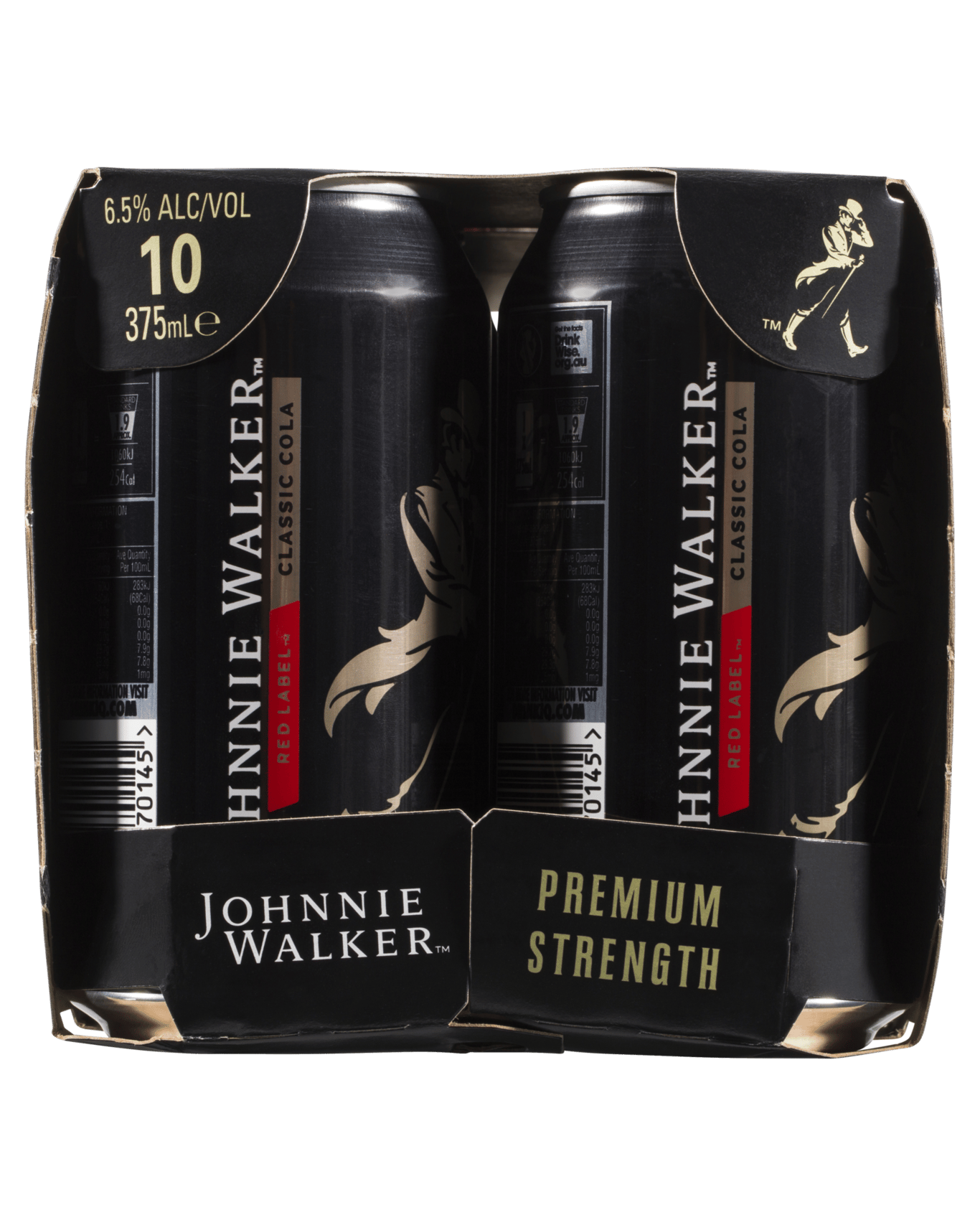 Buy Johnnie Walker Red Label Scotch & Cola Premium Strength Cans 10
