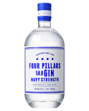 Four Pillars Navy Strength<br>Gin 700ml 700ML The term Navy Strength comes from the 18th century when officers of the navy would pour their gin onto gunpowder to check if it had been diluted. If the gunpowder could then be lit, they knew the gin was at least 57% ABV - Navy Strength Gin!