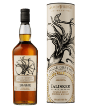  Talisker Select Reserve Game<br>Of Thrones House... 700mL House Greyjoy rules the Iron Islands and worships the Drowned God. Talisker was a natural pair for House Greyjoy as this single malt is distilled on the shores of the Isle of Skye, one of the most remote and rugged areas of Scotland. The layered flavors and signature maritime character of Talisker Select Reserve are the result of its wave-battered shores. This liquid is an intense smoky single malt scotch with spicy, powerful and sweet elements combined with maritime flavors.