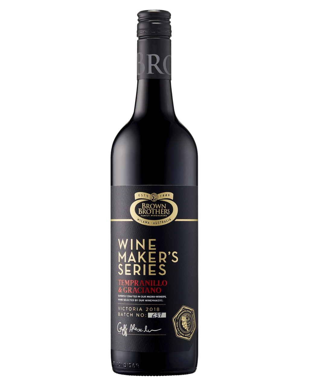 Brown Brothers Winemakers Series Tempranillo Graciano Boozy