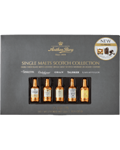  Anthon Berg Single Malt<br>Whisky Chocolates... 230g Danish chocolate specialist Anthon Berg has teamed up with five renowned Scotch whisky brands and created a new product, which is a unique tasting experience of dark chocolate with a burst of genuine single malt scotch whiskies liquid centers It promises moments of bliss that melt in your mouth. The Single Malt Scotch Collection ‘Crown jewels of whiskies’ is great as a gift, sharing and self-consumption. Try them, you deserve it!