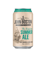  John Boston The Surprize<br>Summer Ale Cans... 375ML Opportunist John Boston voyaged across the Pacific on the 'HMS Surprize' to join the new colony down under. Soon after his arrival, he brewed Australia's first beer using corn bittered with love-apple stalks. Named in his honour, this new beer has been brewed in a state-of-the-art brewery and features no corn or stalks, just fruity Summer Ale.