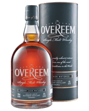  Overeem Sherry Cask Single<br>Malt Whisky 700ml  700mL Single cask malt whisky from Overeem in Tasmania aged in a French Oak Sherry quarter cask. This smaller cask leads to greater interaction between wood and liquid during maturation and results in a more intense whisky.