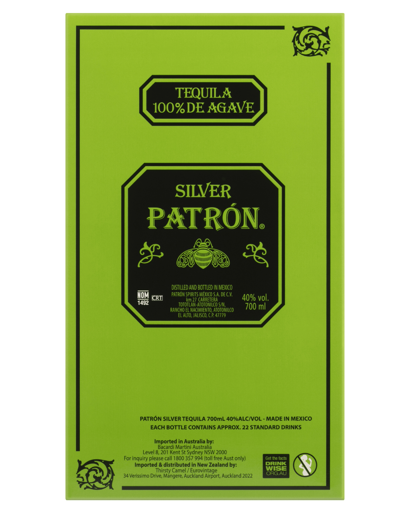 Buy Patron Silver Tequila 700ml Online or Near You in Australia [with ...