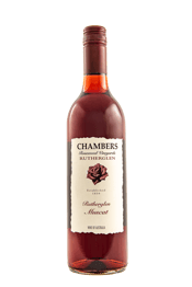  Chambers Rutherglen Liqueur<br>Muscat  750mL Oily in colour and viscosity, aromas of dried apricots, sweet dried Muscat grapes and orange peel abound. The palate has a lovely smooth and viscous mouth feel, with rich, caramel, spicy chocolate-coated dry ginger and orange fruit flavours.