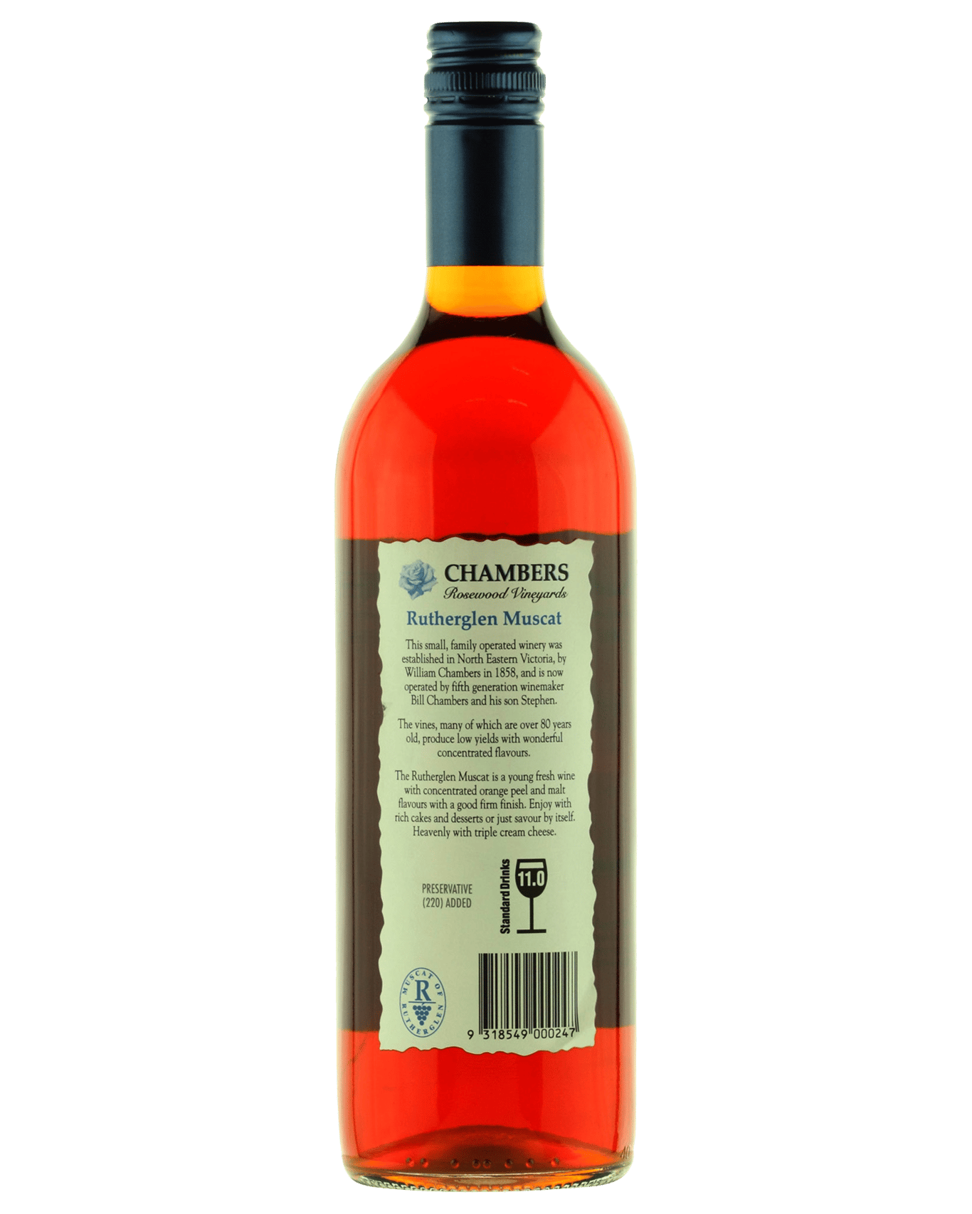 Buy Chambers Rutherglen Liqueur Muscat Online (Lowest Price Guarantee