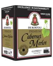 De Bortoli Premium Cabernet<br>Merlot 4l 4L De Bortoli Premium Cabernet Merlot 4L combines rich berry Cabernet flavour with soft cherry Merlot, making it the perfect accompaniment for any pasta, veal or pork dishes.