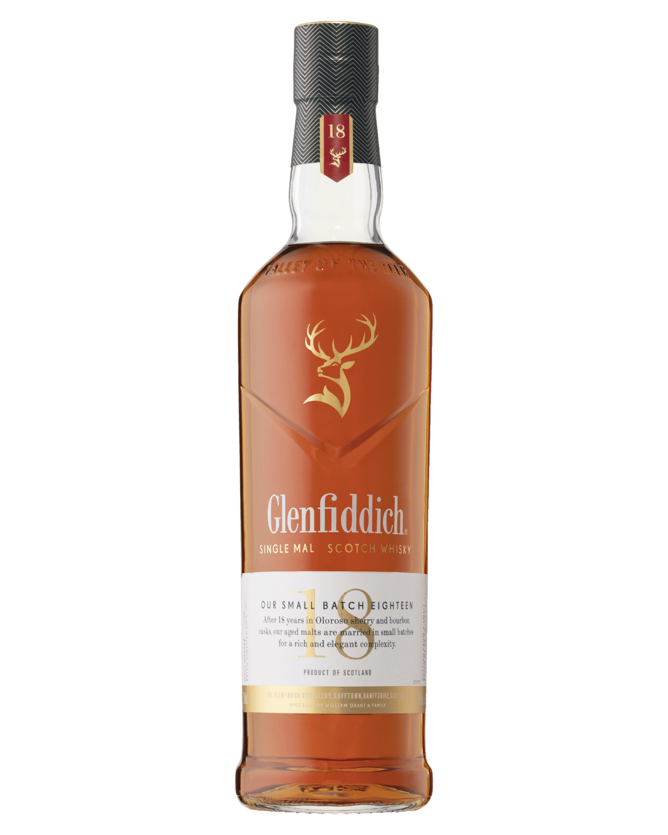 Buy Glenfiddich 18 Year Old Single Malt Scotch Whisky 700ml Online (Low ...