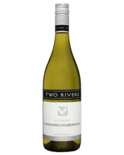 Two Rivers Wildfire Unwooded<br>Chardonnay 750mL Rich stone fruit, with aromas of citrus. The palate has ripe grapefruit and clean finish.