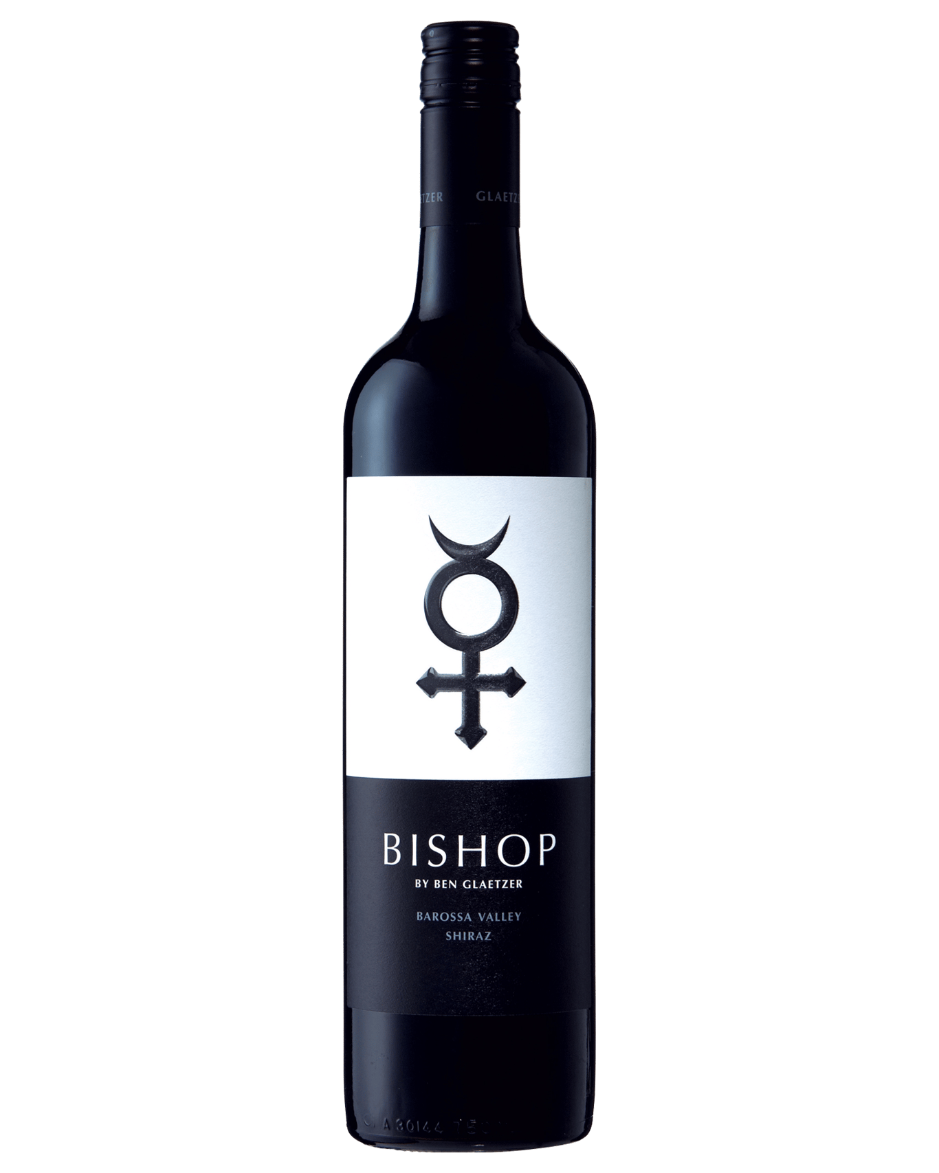 A bottle of Glaetzer Bishop Shiraz