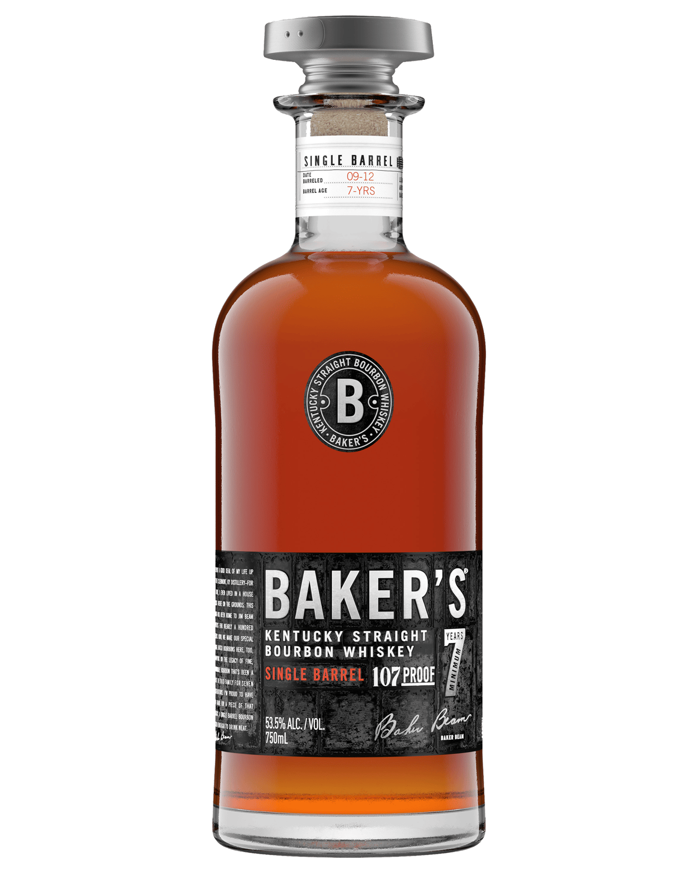 Buy Baker's Kentucky Straight Premium Whisky 7yo 750ml Online (Lowest Price Guarantee) Best