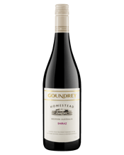  Goundrey Homestead Shiraz  750ML Goundrey Homestead Western Australia Shiraz is crafted from the finest vineyards in the Southern growing areas of Western Australia. This wine is great value! Sweet berry and plum fruit accompany typical black pepper varietal characters, which is nicely integrated with the vanillin oak flavours.