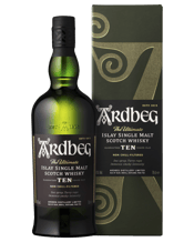 Ardbeg 10 Year Old Islay<br>Single Malt Scotch... 700ML Ardbeg 10 Year Old: The Flagship of the range and the essence of Ardbeg's house style an Islay whisky of exceptional balance and depth of flavour. Ardbeg Ten Years Old is revered around the world as the peatiest, smokiest, most complex single malt in existence. Yet it does not flaunt the peat; rather it gives way to the natural sweetness of the malt to produce a whisky of perfect balance.<br /><br />Typically most whiskies are chill-filtered and reduced to a strength of 40% ABV. Ardbeg Ten Years