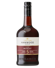  Mcwilliam's Hanwood Estate<br>Muscat  750mL Aromas Maple syrup, raisin and marmalade are some of the characters apparent on the nose. Taste Texturally viscous with a creamy like feel, it is filled with sweet concentrated flavours of raisins, honey and marmalade over fine spirit, marzipan and some classic barrel aged rancio characters. Enjoy Dark chocolate, hard cheeses, or simply savour it on its own. Winemaking This wine spent a minimum age of 5 years in small oak casks. These years spent maturing, combined with 6 generations of fortifie