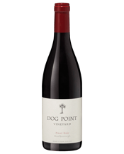  Dog Point Pinot Noir  750ML Dog Point is responsible for some of Marlborough's best Pinot noir. This release has lifted aromas of dark cherries stone fruit and violets. The palate is rich and complex with a supple velvety texture.