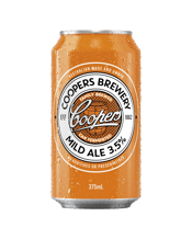Coopers Mild Ale 3.5% Cans<br>375ml 375ML Brewed to be lower in alcohol, not lower in flavour. This ale delivers on the promise of well-balanced flavour and refreshment. Like all our ales, this mid-strength beer has no additives or preservatives. Coopers employs secondary fermentation, which carbonates the beer and eliminates the need for any preservatives or additives and gives the beer its distinctive cloudy appearance