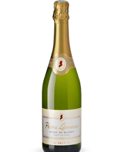  Pierre Larousse Blanc De<br>Blanc  750mL This French sparkling is ideal for everyday drinking or parties. The mousse is fine yet persistent and the creamy flavours are well balanced with zesty acidity on the finish. It's great value!