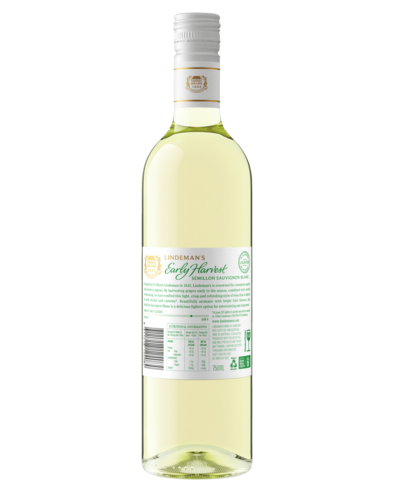 Buy Lindeman's Early Harvest Semillon Sauvignon Blanc Online (Low ...