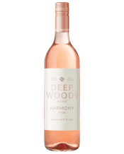  Deep Woods Estate Harmony<br>Rose  750ML Deep Woods Estate Harmony Rose continues a run of excellent vintages, combining freshness and lightness that is satisfying and simply mouth-watering. Pale pink colour with salmon hues, a wild strawberry nose with a hint of lifted violet notes. Palate is dry, with well-balanced acidity displaying raspberry and strawberry fruit flavours and a beautifully persistent finish.