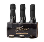  Freixenet Cordon Negro Brut<br>Piccolo Cava 200ml... 200ML Freixenet is the world's biggest selling sparkling wine. Produced entirely from hand-harvested grapes and fermented in the bottle, it is a wine of great style and delicacy for its price.