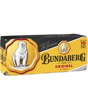 Bundaberg Rum & Cola Cans 10<br>Pack 375ml 375ML First distilled in 1888, Bundaberg Rum is as Australian as it gets. 'Bundy' makes the perfect companion to cola and it's ready to drink straight from the fridge.