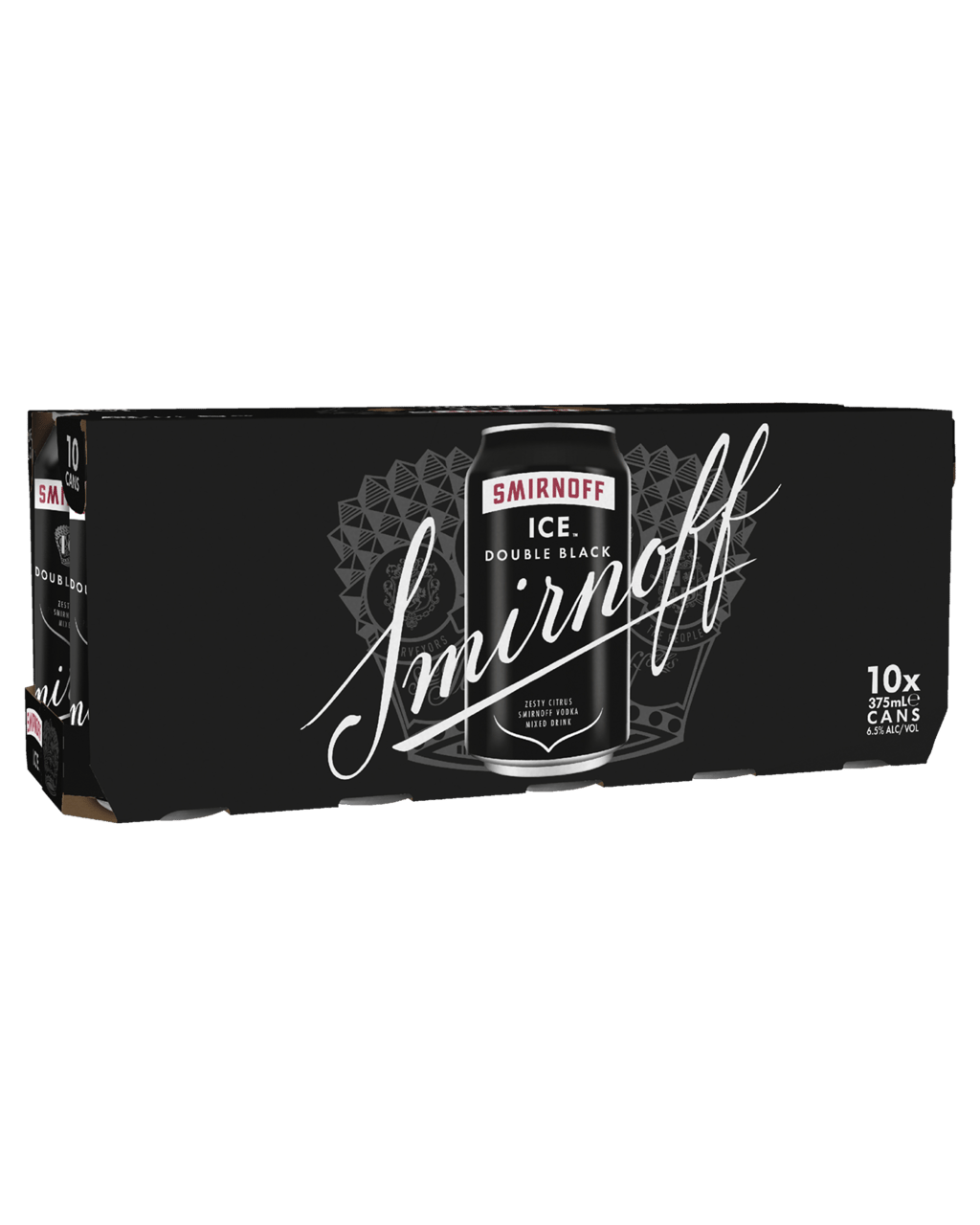 Buy Smirnoff Ice Double Black Cans 10 Pack 375mL Online (Lowest prices in  Australia) | Dan Murphy's