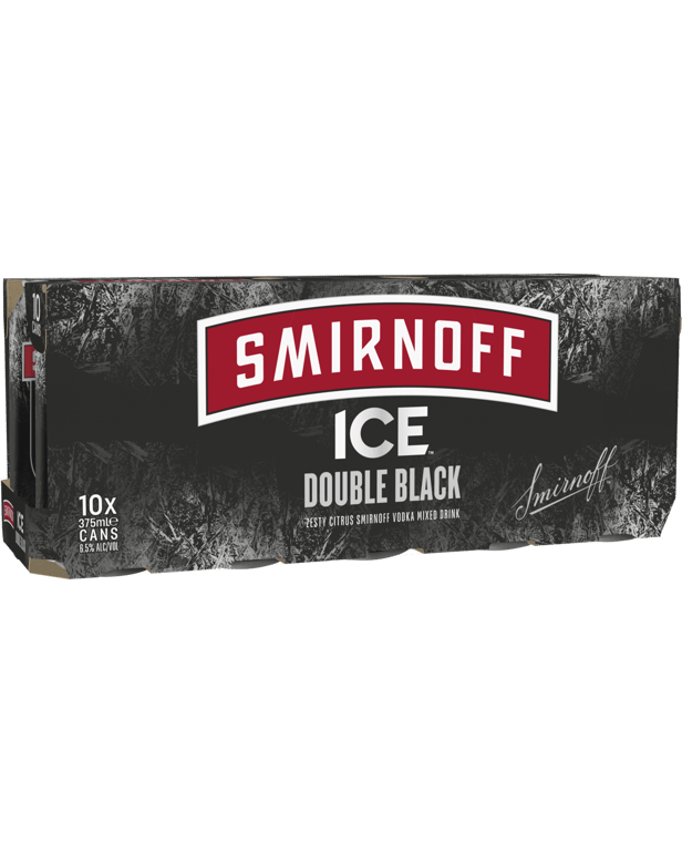 Ice Double Black Cans 10 Pack 375mL