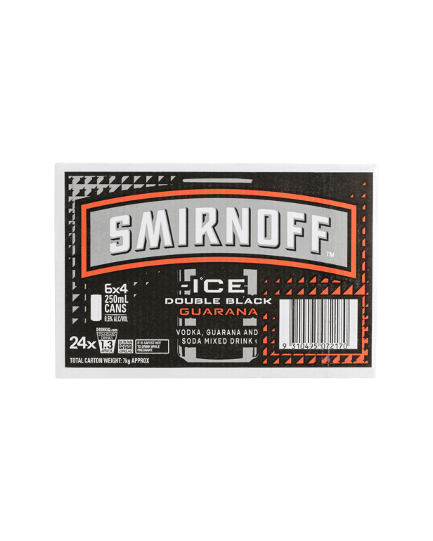 Ice Double Black & Guarana Cans 250mL