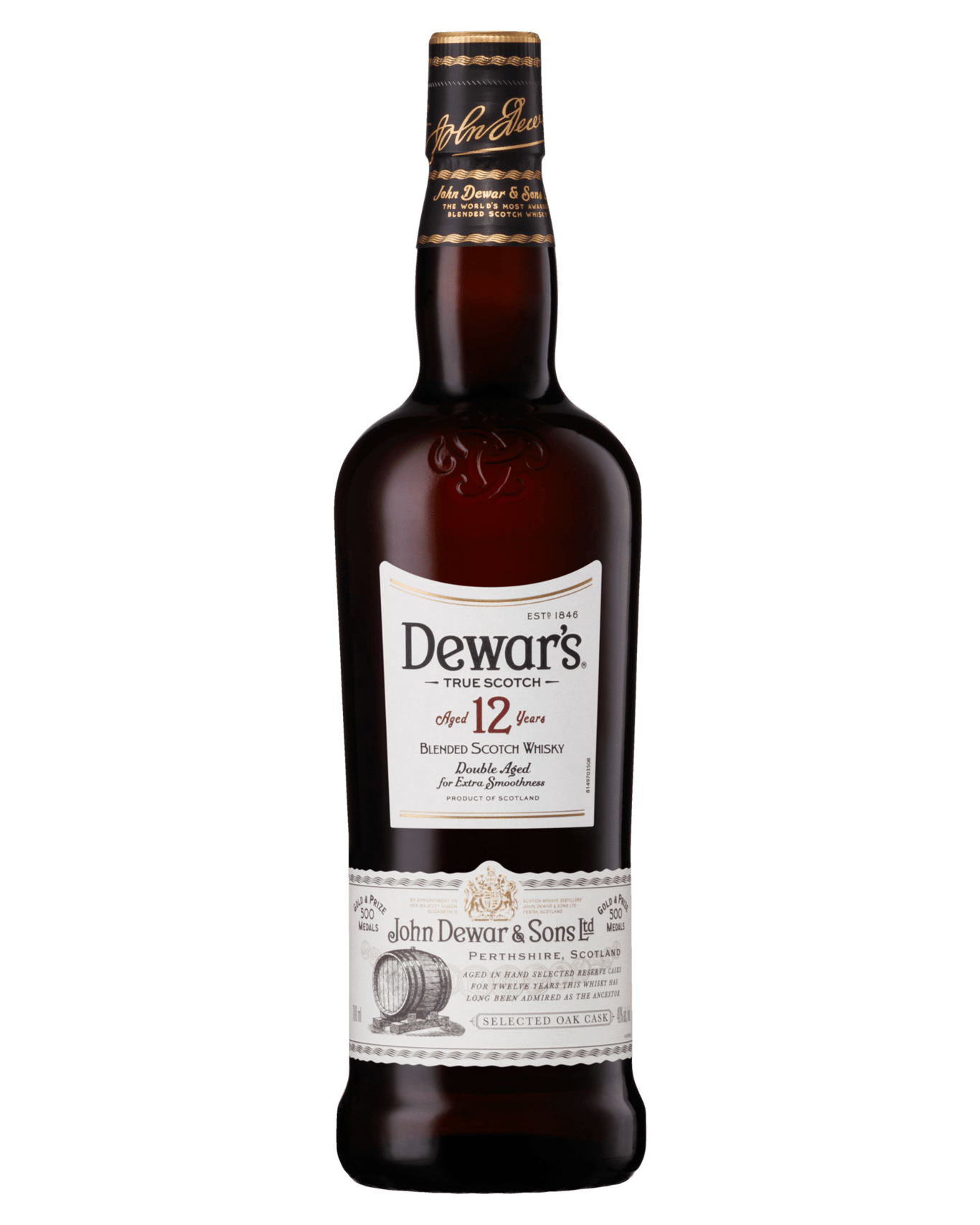 Buy Dewar's 12 Year Old Blended Scotch Whisky 700ml Online (Lowest ...
