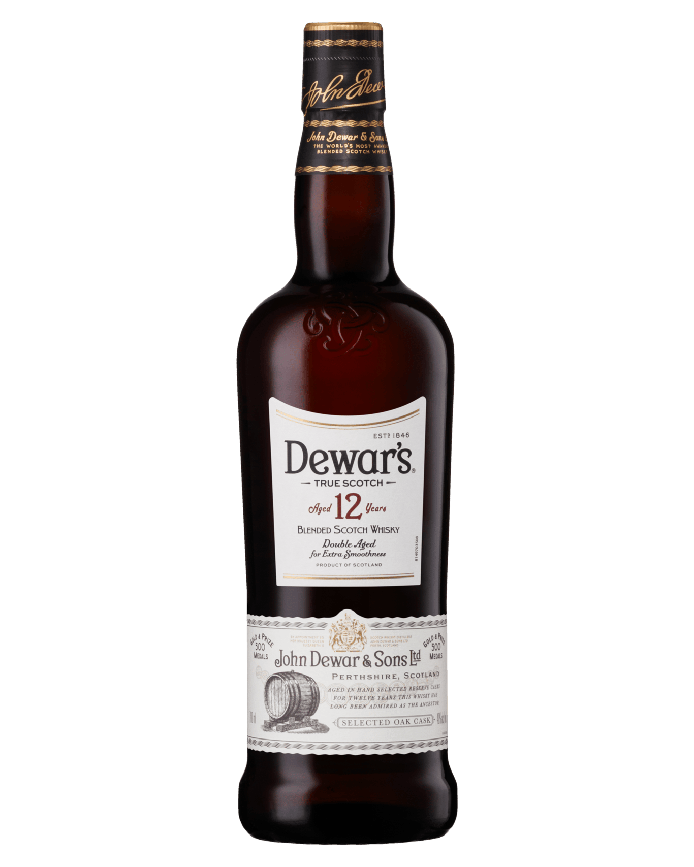 Buy Dewar's 12 Year Old Blended Scotch Whisky 700ml Online (Lowest