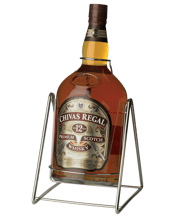  Chivas Regal 12 Year Old<br>Blended Scotch... 4.5L *Limited Availability* Chivas Regal aged 12 years blended Scotch whisky 4.5L in swing cradle. From the oldest operating distillery in the Scottish Highlands, Chivas Regal has been famous for its extraordinary selection of malt Whiskies. Matured for 12 years the result is a rich and generous Whisky with honey and hazelnut notes and a long creamy finish. Chivas Regal is the perfect gift for all occasions.