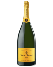Veuve Clicquot Yellow Label<br>Brut Nv Magnum 1.5l... 1.5L Clicquot Yellow Label truly is the House’s signature champagne – balancing all 4 dimensions defining the Veuve Clicquot style: freshness, strength, aromatic richness & silkiness. The predominance of Pinot Noir provides the structure that is so typically Veuve Clicquot, while a touch of Meunier rounds out the blend. Chardonnay adds the elegance and finesse essential in a perfectly balanced wine. To ensure the quality and continuity of the Yellow Label’s style, the blend can be created with up
