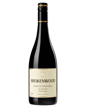 Brokenwood Indigo Vineyard<br>Pinot Noir 750ML Medium colour with excellent purple hues. On release at 12 months of age aromas are still quite fruit driven with lifted charry oak. A serious young Pinot Noir with fragrant dark cherry, toasty oak, and wholebunch aromas. Soft entry to the palate, with dark fruit characters supported by ripe tannins. Oak is noticeable at this early stage but it adds plenty of complexity. A Pinot Noir that will age well over the medium term.