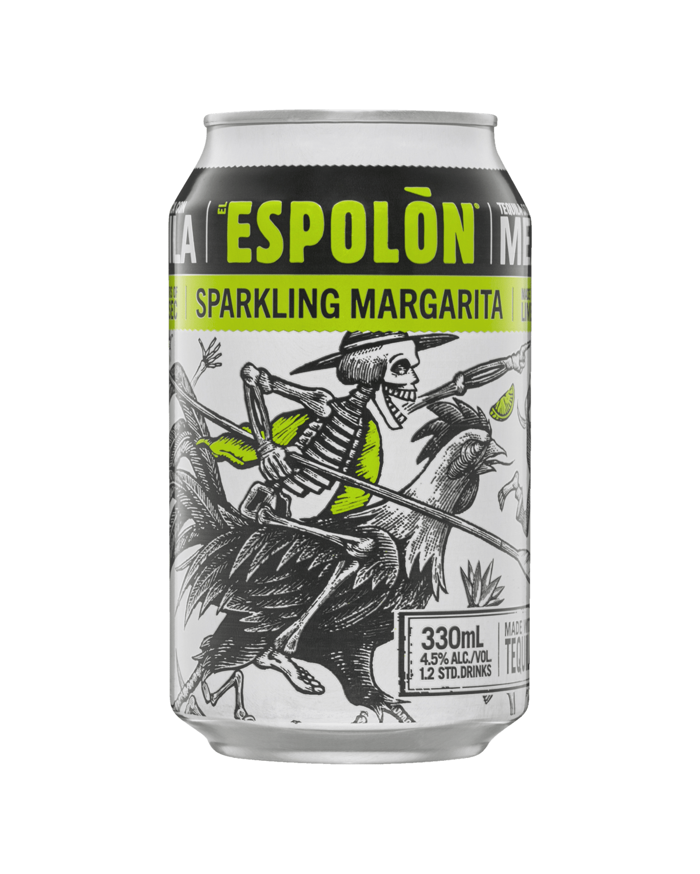 A can of the Espolon Sparkling Margarita