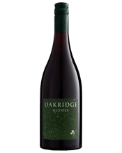 Oakridge Pinot Meunier 750ML Meunier - from the French, meaning miller - is a mutation of pinot noir. This wine is all about fruit and instant attraction. Blushing red with a translucent ruby hue, this wine opens with an exotic lift of wild raspberries and red cherries. While subtle notes of cinnamon and nutmeg linger in the background, the aromatics remain firmly focused on the fruit, creating an incredibly inviting profile. On the palate, the experience mirrors the nose with exuberant flavours of boysenberry and plum.&nbs