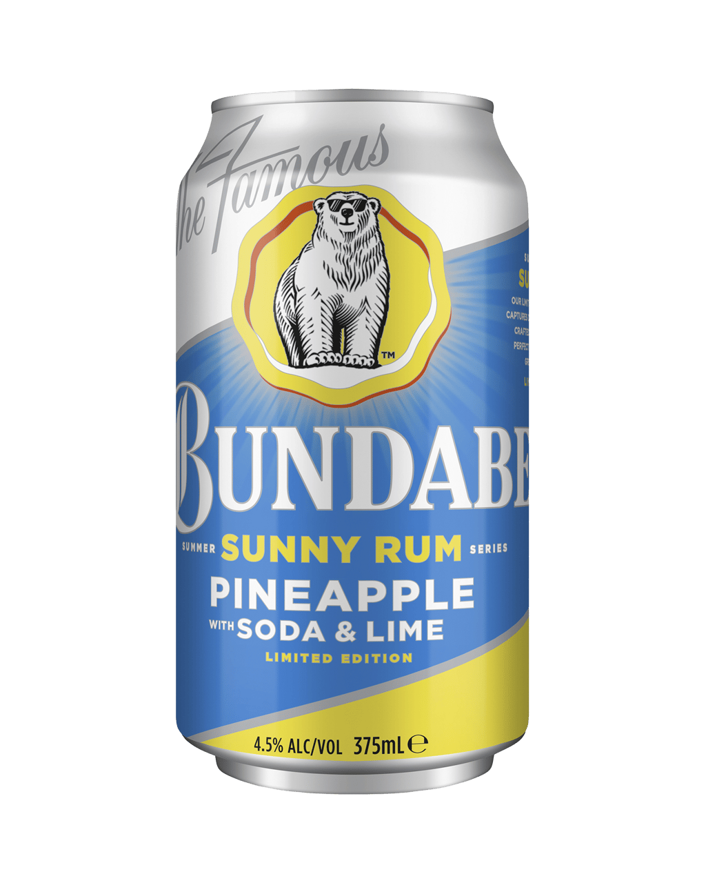 Buy Bundaberg Sunny Rum Pineapple Soda And Lime Cans 375ml Online (Low ...