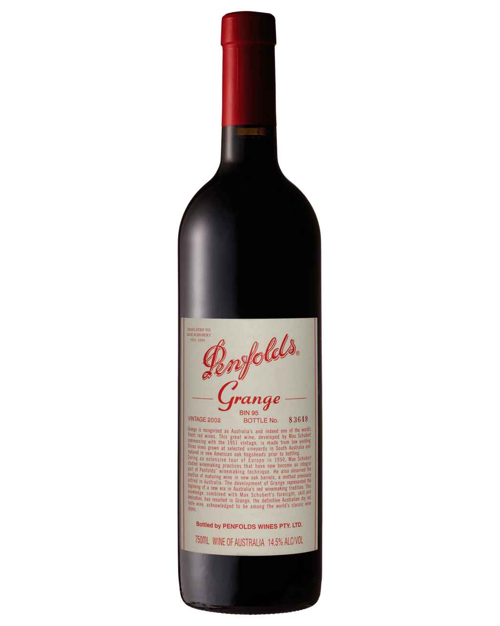 ペンフォールド　グランジ　2002 2002 Penfolds Grange - CellarTracker