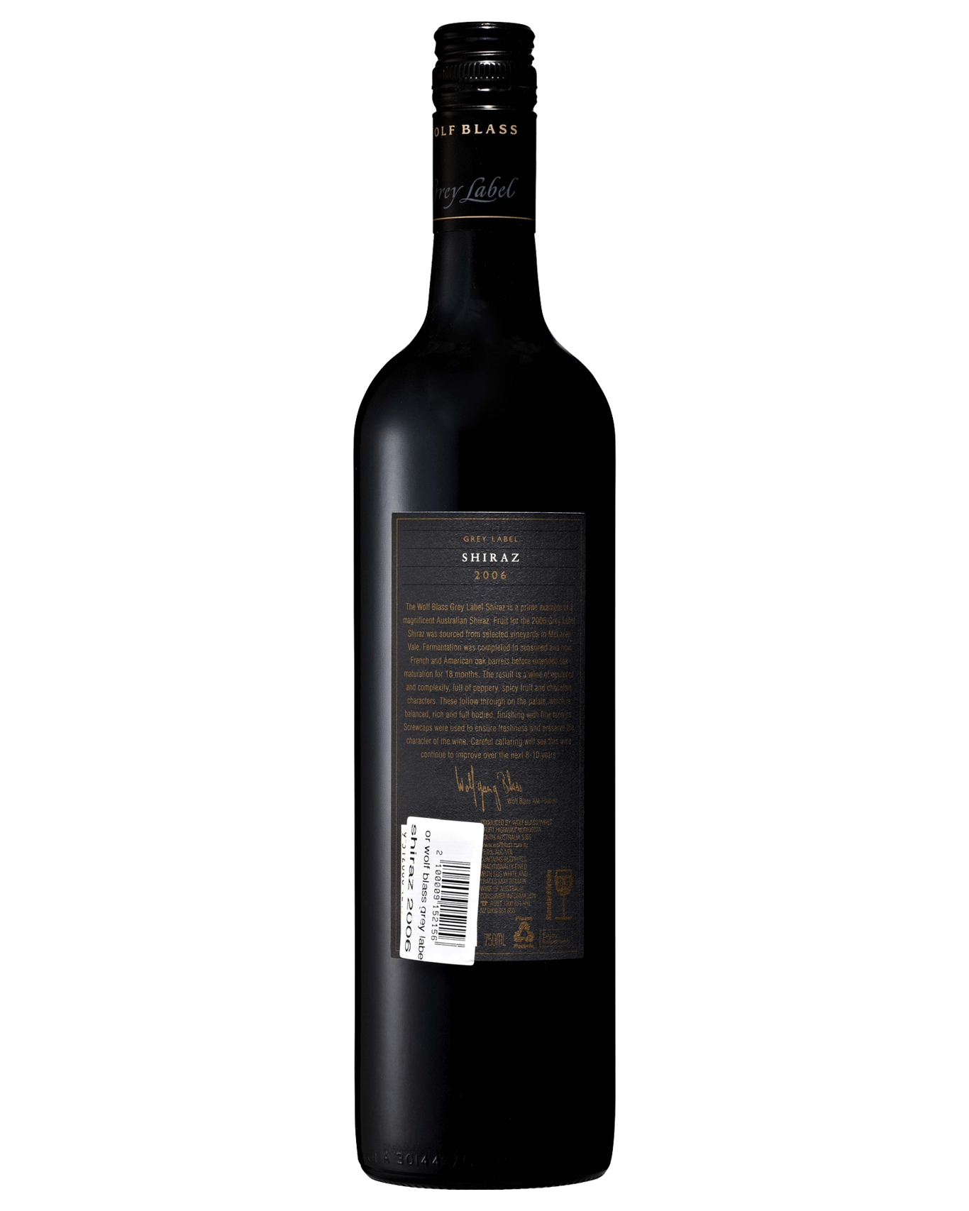 Buy Wolf Blass Grey Label Shiraz 2006 Online Lowest Price Guarantee Best Deals Same Day