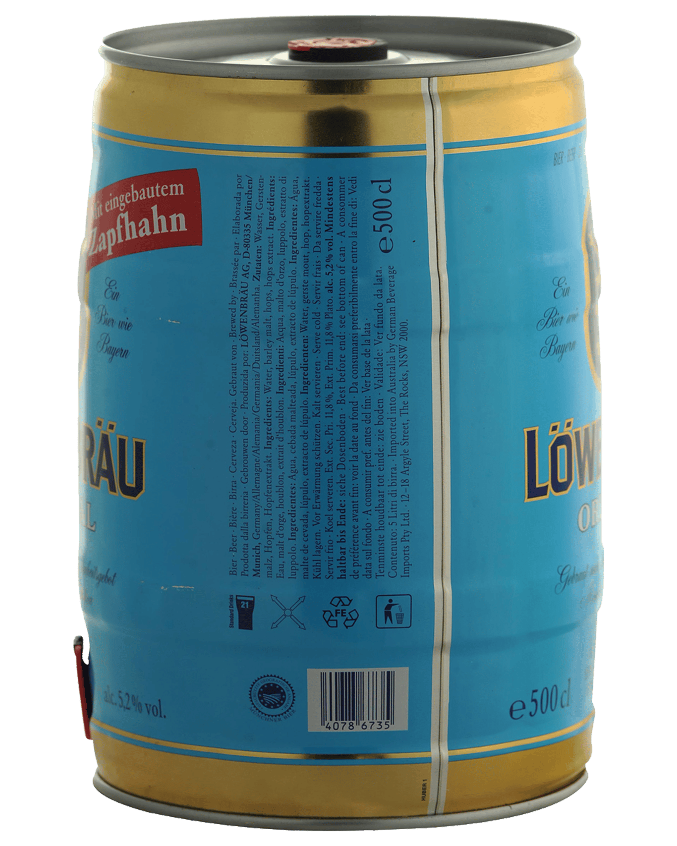 Buy Löwenbräu Original Beer Keg 5l Online (Lowest Price Guarantee