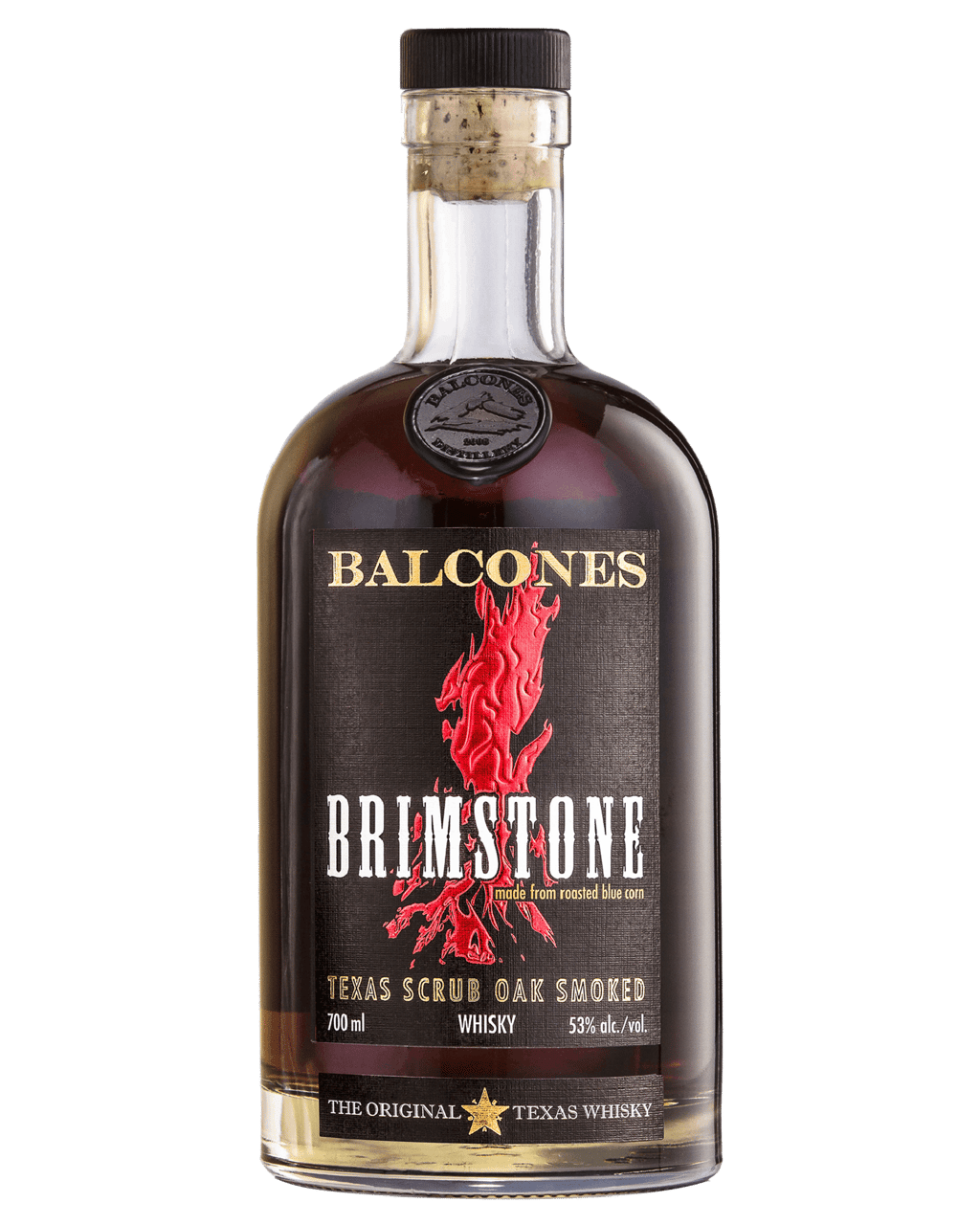 Buy Balcones Brimstone Texas Scrub Oak Smoked Whiskey 700ml Online Low