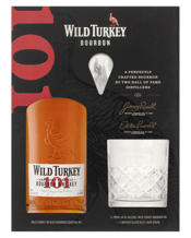  Wild Turkey 101 Bourbon<br>Whiskey 700ml Gift... 700ML In 1940 a very special bottle of barrel-aged bourbon was brought on a wild turkey hunt. The name stuck and still signifies exceptional, aged bourbon today. Master Distiller Eddie Russell honours this tradition by ageing our bourbon longer - from five up to eight years - in number four 'alligator char' American oak barrels.