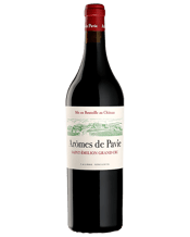  Château Pavie Aromes De<br>Pavie St Emilion... 750ML The Arômes de Pavie 2021 is the 2nd wine from Chateau Pavie and is a blend of 50% Merlot and 50% Cabernet Franc. It matures in French oak barrels, 70% of which are new French oak. In the glass the wine is a deep purple-black color. Still closed in its early years, but with some waltzing comes the lush scents of stewed black plums, black cherry compote and red and black currants. The wine further has aromas of tar, baked herbs and charcoal. On the palate, the Aromes de Pavie is full body wrapped