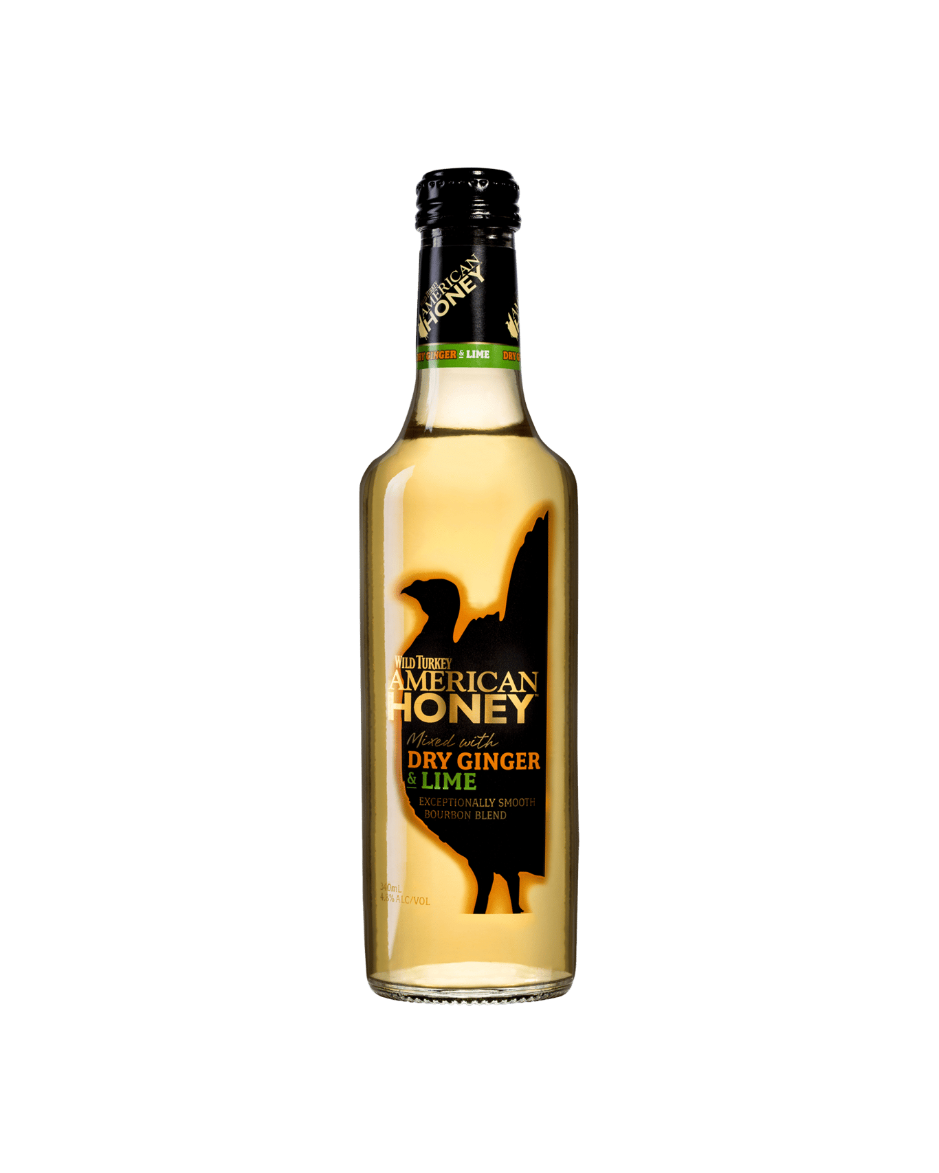 Buy Wild Turkey American Honey Liqueur Dry Ginger & Lime Bottle 340ml Online (Lowest Price