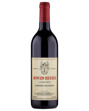  Bowen Estate Cabernet<br>Sauvignon 2013  750mL An inky deep, ripe expression of Cabernet. The bouquet is subtle but clean and ripe with smoky, toasty oak and ripe black-fruit aromas. It's very full-bodied and coats the tongue with tannin. Powerful, concentrated and emphatic, the dark fruits, violet and licorice flavours melded with masses of tannin.