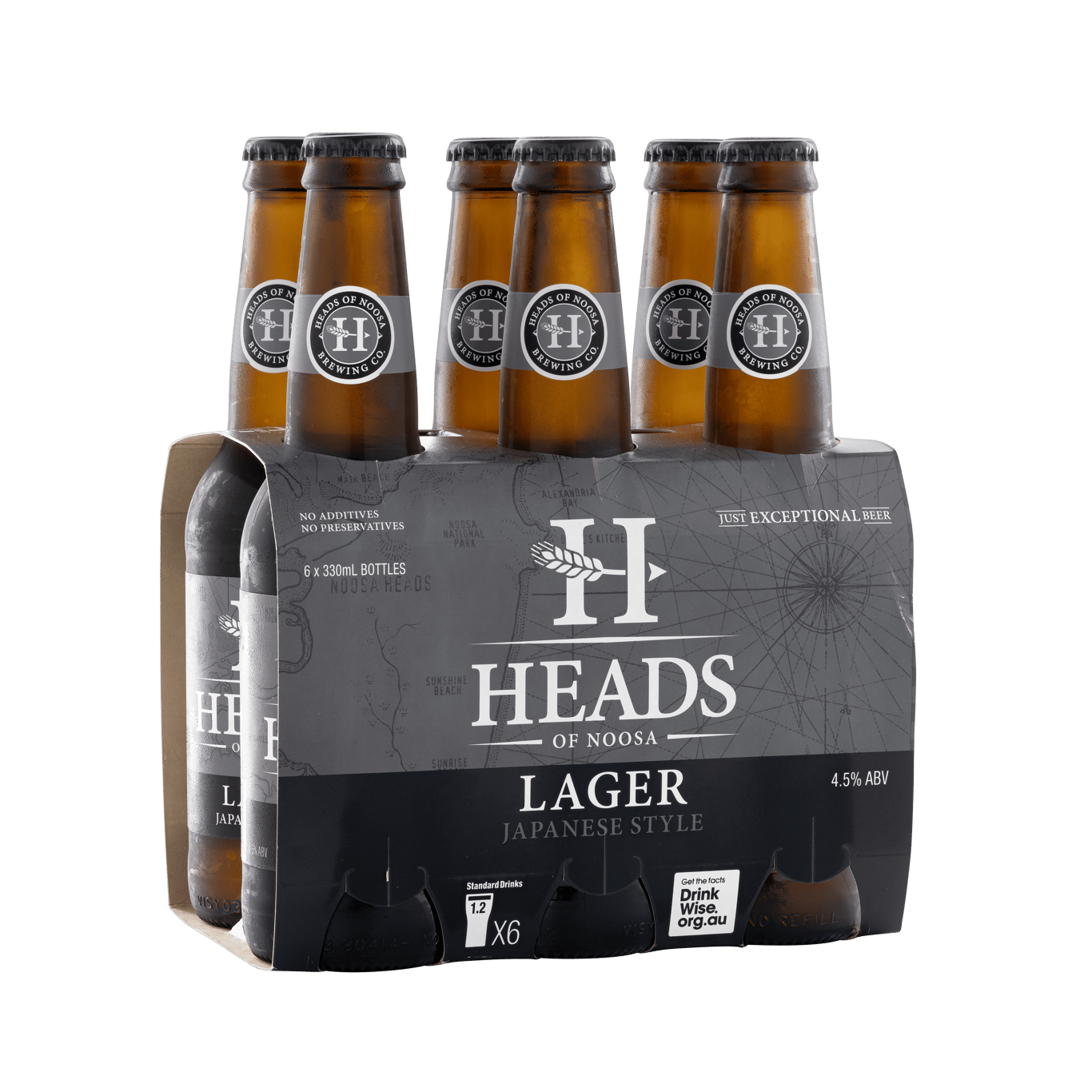 Buy Heads Of Noosa Japanese Lager Bottles 330ml Online (Lowest Price