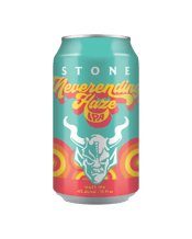  Stone Neverending Haze Ipa<br>Cans 355ml  355mL This is a unique IPA! There is a lot of flavor intensity throughout this beer. Using a Norweigan yeast strain called Voss Kveik Ale yeast, this very warm fermented yeast produces intense orange citrus notes, which work perfectly with the intense fruit aromas and flavors of Mosaic and Citra hops.