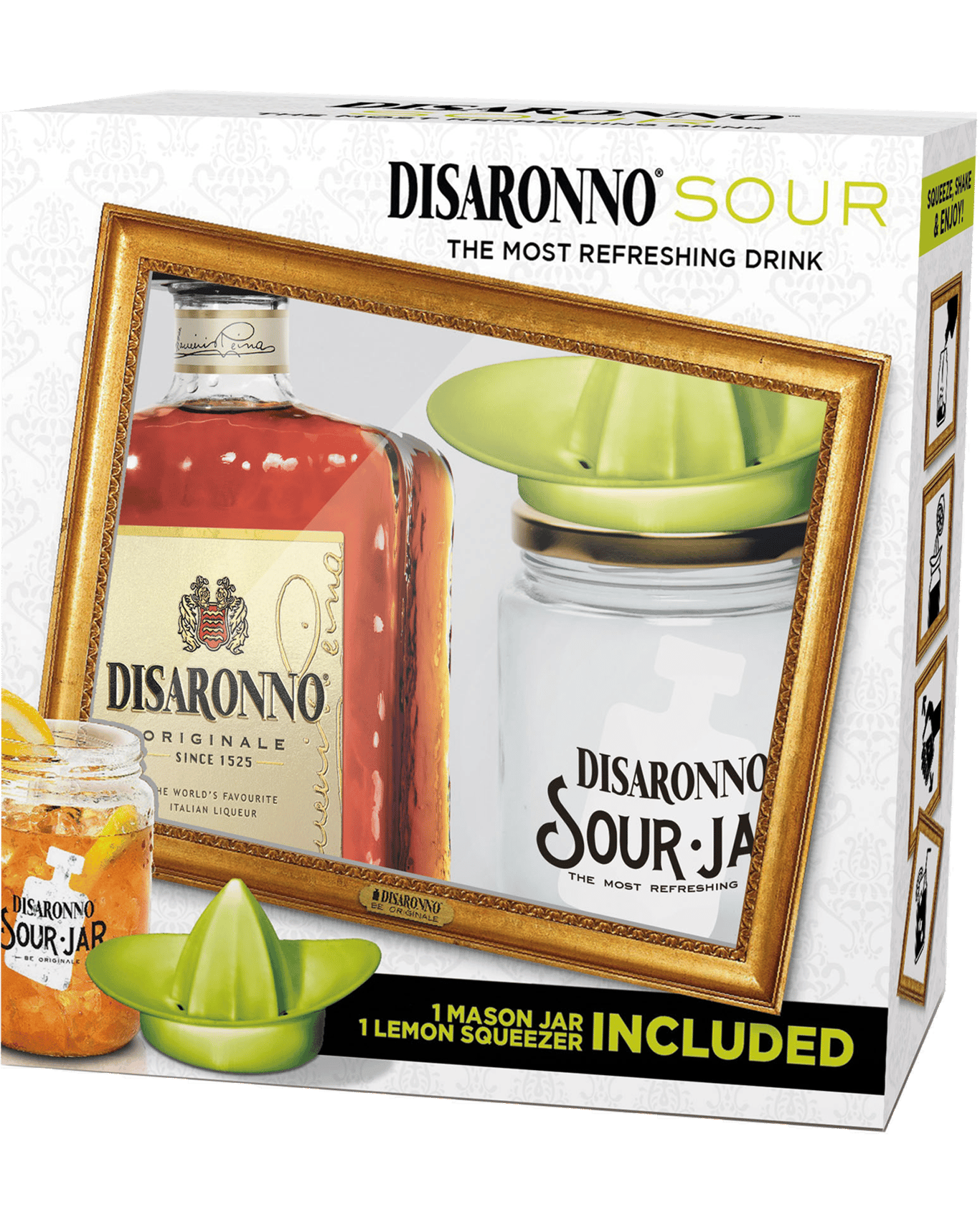 Buy Disaronno Amaretto Sour Mason Jar Gift Pack 700ml Online (Lowest