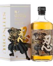  The Shinobu Pure Malt<br>Japanese Whisky... 700mL Niigata is known in Japan for its Three White treasures, i.e. snow, rice and sake, and a naturally blessed environment for pure water source. Made in Niigata, SHINOBU (meaning Forbearance in Japanese) Whisky is hand crafted by the creative master blender, Mr. Usami. He carefully selects whisky from around the world and first matures this in ex-Sherry and ex-Bourbon casks. Then finished in precious Japanese Mizunara oak and further matured in Japan. The result is a unique fusion of flavours and d