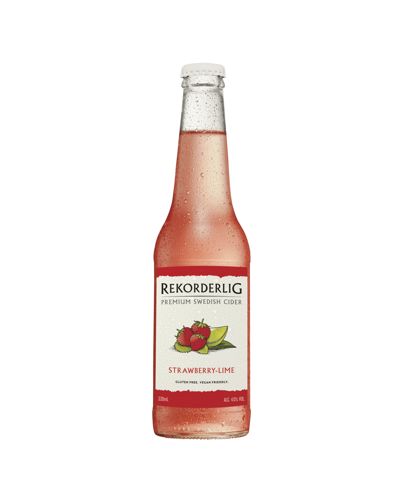 Buy Rekorderlig Premium Strawberry & Lime Cider 330ml Online (Lowest