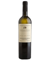  Gaia Thalassitis Santorini<br>Assyrtiko  750ML THALASSITIS is produced from Santorini’s indigenous white grape variety, Assyrtiko. Perhaps, it is the only variety in the Mediterranean that manages to combine full maturity of grapes with considerably high acidity, despite the specific climatic conditions of the island